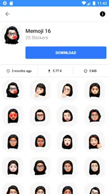 WASticker Memoji Stickers android App screenshot 5